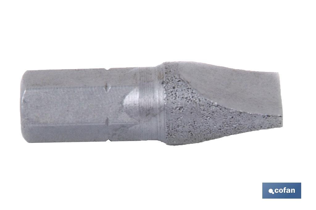 PUNTA DE DESTORNILLADOR RECTA ESTÁNDAR 6,5X1,2 25 MM VENTA UNITARIA