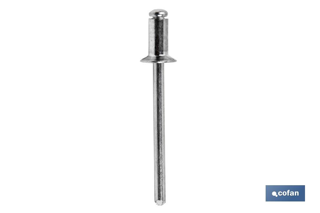 REMACHE ALUM. STAND. AVELLANADO 3,2 X 14 MM