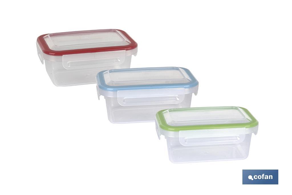 FIAMBRERA VERDE RECTANGULAR CON JUNTA BI-MATERIA MODELO YUBA 1 L