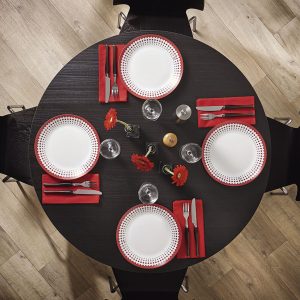 VAJILLA 18 PZAS. ADONIE ROJA ARCOPAL